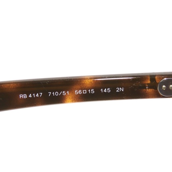 Ray Ban Sunglasses 4147 710/51 56 Havana Brown Gradient Rayban - Picture 5 of 6